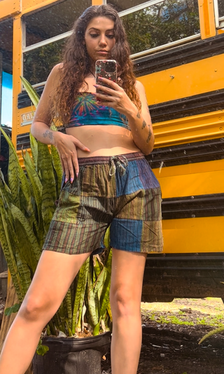 Recycled Patchwork Shorts